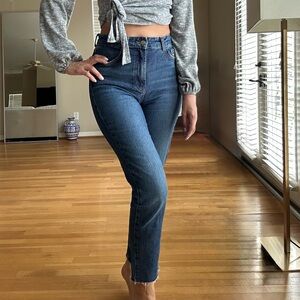 Zara Dark Blue Denim Pants